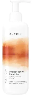Шампунь Cutrin Ainoa Strengthening укрепляющий, для длинных и повреждённых волос, с черникой и гиалуроновой кислотой, 300/500 мл, Финляндия, 500 мл
