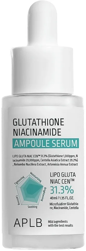 Сыворотка для лица APLB Glutathione Niacinamide Ampoule осветляющая с ниацинамидом 40 мл