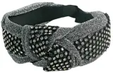 Ободок для волос Lolita Accessories с пайетками, чёрно-серый, 1 шт — фото 1