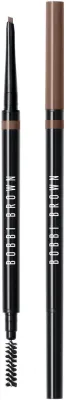 Карандаш для бровей Bobbi Brown Precise Brow Pencil тонкий, водостойкий, 0,6 г, оттенок Warm Dark Brown