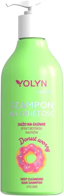 Шампунь для глубокого очищения волос Yolyn Wow Donut Worry Deep Cleansing Hair Shampoo Volume для объёма, для волос, склонных к жирности, 450 мл