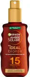 Масло для тела и лица Garnier Ambre Solaire Ideal Bronze SPF 15 водостойкое спрей 150 мл — фото 1