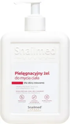 Snailmed Dermocosmetic гель для душа ухаживающий, увлажняющий, с маслом макадамии и алоэ, для сухой и нормальной кожи