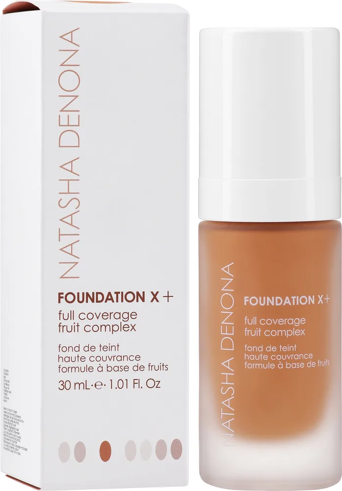 Тональный флюид Natasha Denona Foundation X+ Full Coverage Fruit Complex кроющий водостойкий, 30 мл