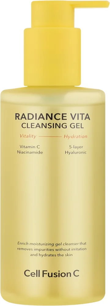 Очищающий гель для лица Cell Fusion C Radiance Vita Cleansing Gel с водорослями и ниацинамидом, 200 мл
