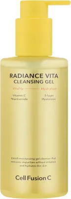Очищающий гель для лица Cell Fusion C Radiance Vita Cleansing Gel с водорослями и ниацинамидом, 200 мл