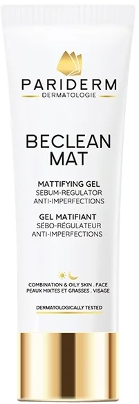 Матирующий гель для кожи лица Pariderm Beclean Mat Mattifying Gel с кетоном малины, 50 мл
