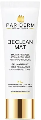 Матирующий гель для кожи лица Pariderm Beclean Mat Mattifying Gel с кетоном малины, 50 мл