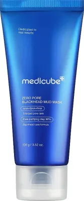Очищающая грязевая маска Medicube Zero Pore Blackhead Mud Mask от чёрных точек с AHA, BHA и PHA кислотами, 100 г