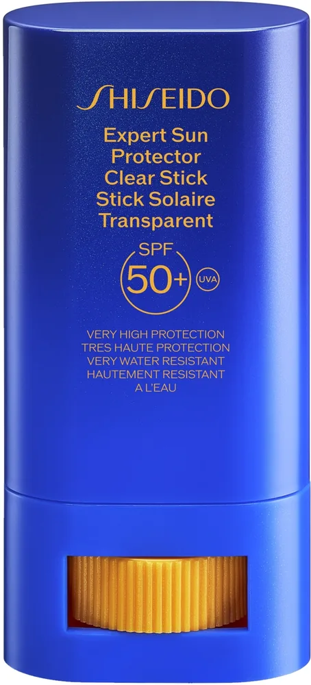 Shiseido Expert Sun Protector Clear Stick стик солнцезащитный для лица и тела прозрачный, без белых следов, SPF 50+ 20 г