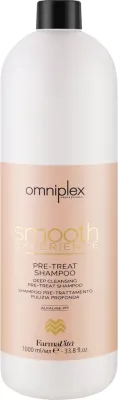 Шампунь Farmavita Omniplex Pre-Treat щелочной, подготовка перед выпрямлением волос, 1000 мл