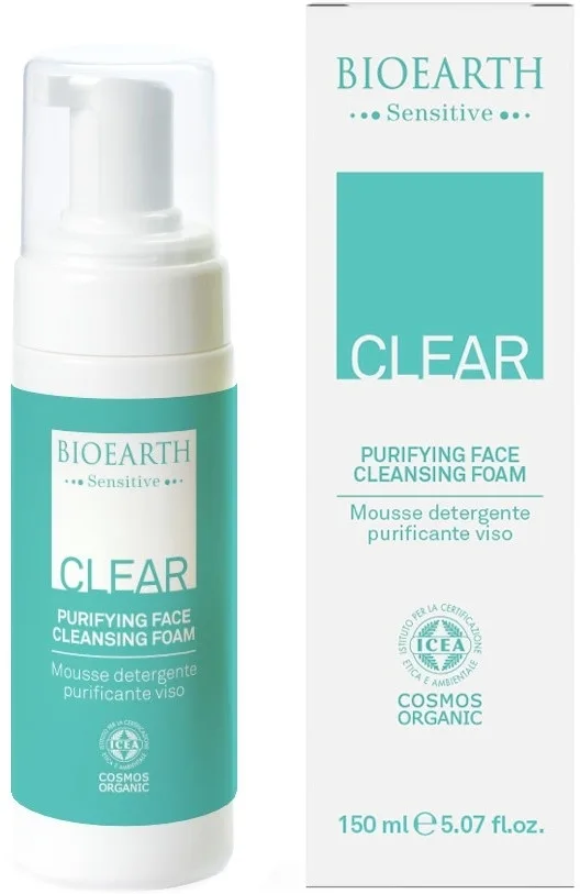 Bioearth Sensitive Clear Purifying Foam очищающая пенка для проблемной кожи с чайным деревом 150 мл