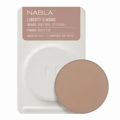 Тени для век Nabla Liberty X Mono Single Matte, оттенок Brown Sugar