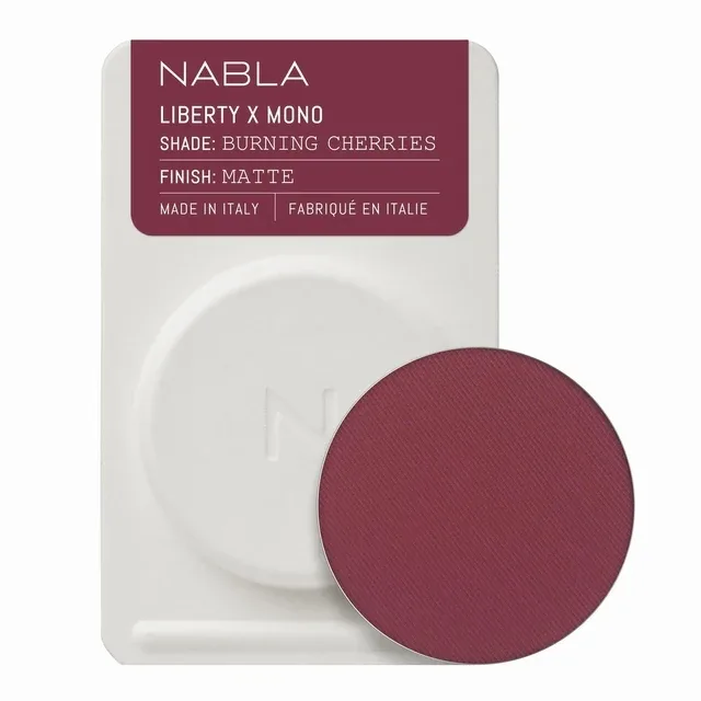 Тени для век Nabla Liberty X Mono Single Matte, оттенок Burning Cherries
