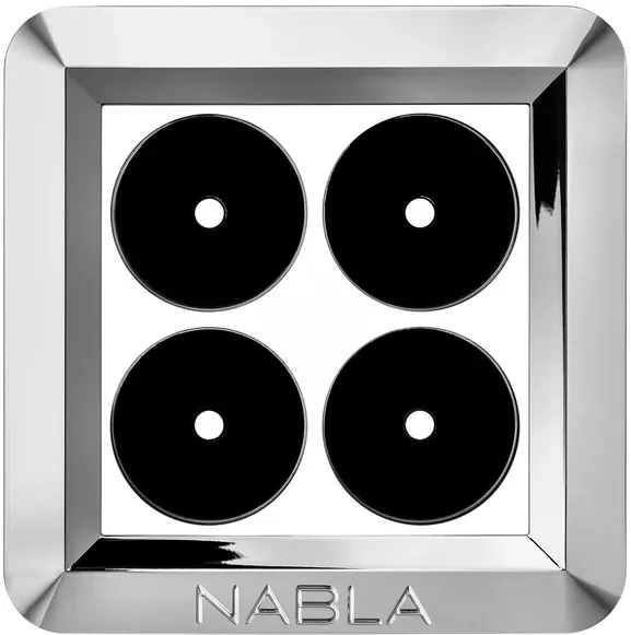 Магнитная палетка для теней Nabla Liberty X Palette Silver на 4 тени, серебристая, 1 шт