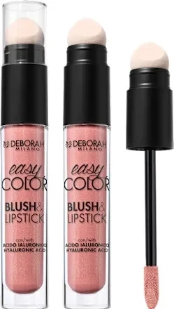 Жидкая помада и румяна Deborah Easy Color 2 в 1, оттенок 07 - Peach Glow