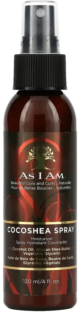 Спрей для волос As I Am Cocoshea Spray с натуральными маслами, для блеска, 120 мл