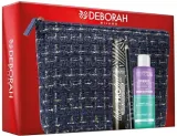 Набор Deborah Milano Pochette 04 тушь для ресниц 13 мл карандаш для глаз 1.5 г двухфазное средство для демакияжа 50 мл и косметичка — фото 1