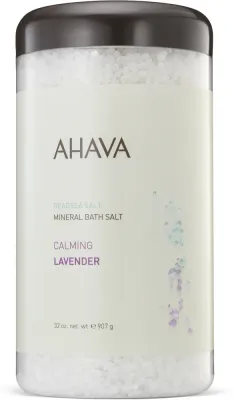 Ahava Deadsea Salt Mineral Bath Salt Lavender успокаивающая соль Мёртвого моря для ванны с лавандой, 907 г