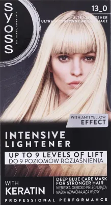 Осветлитель для волос Syoss Intensive Lightener With Keratin, до 9 тонов, против желтизны, оттенок 13.0 - Ultra