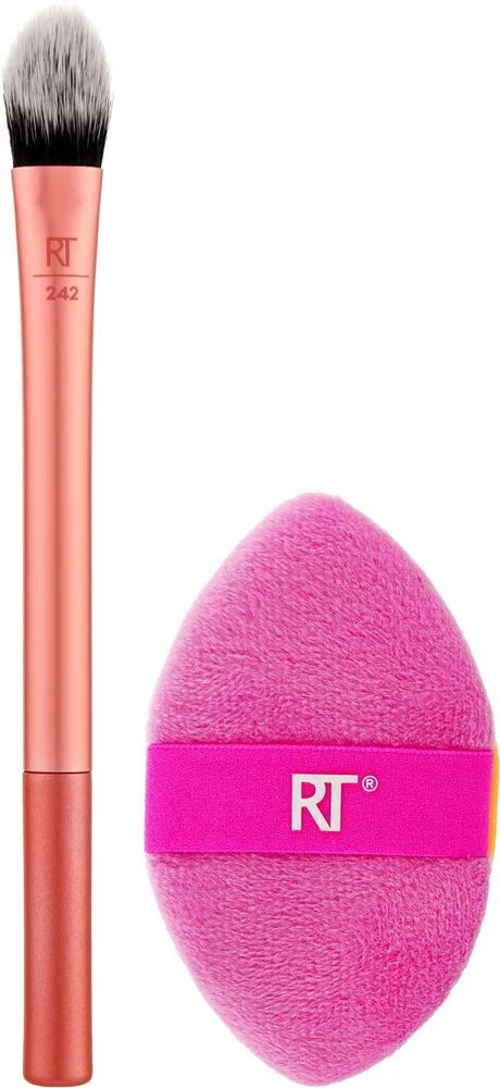 Набор Real Techniques Precision Perfection кисть для консилера 242 Kitten Paw и пуховка Miracle 2 в 1