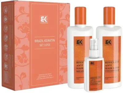 Набор Brazil Keratin Regulate кератиновый шампунь 300 мл кондиционер 300 мл и лосьон для волос 100 мл