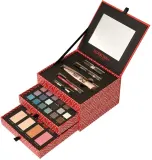 Набор для макияжа Deborah Make Up Kit Jewel Box тушь тени 29 оттенков блески 15 шт пудра хайлайтер бронзер румяна карандаши и зеркало — фото 2