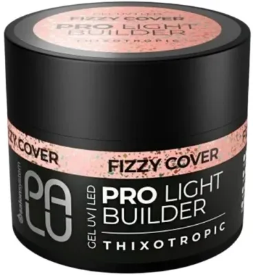 Моделирующий гель для ногтей Palu Pro Light Builder Gel Fizzy Cover самовыравнивающийся, низкотемпературный, 45 г