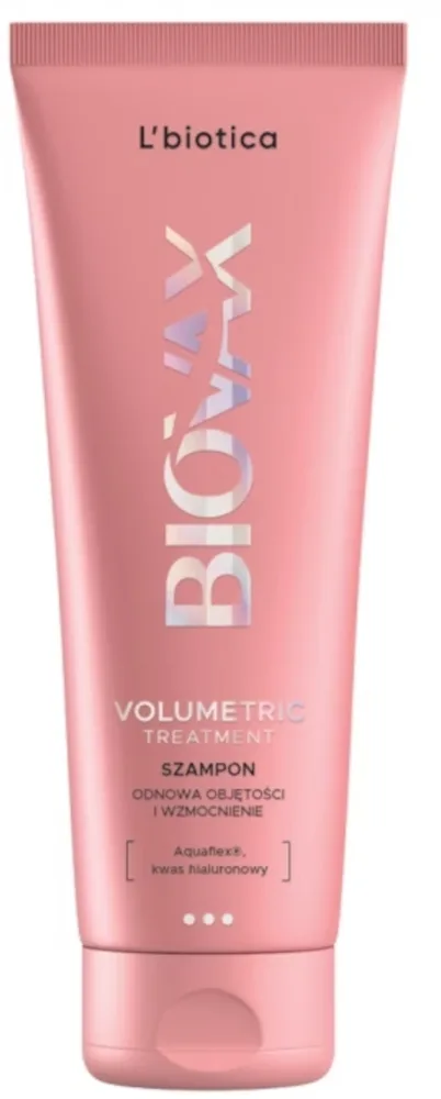 Шампунь L'biotica Biovax Glamour для объёма волос, с биотином, кофеином и гиалуроновой кислотой, 200 мл, Польша