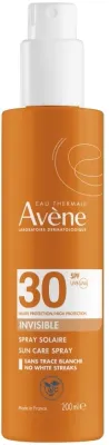 Спрей для тела Avene Eau Thermale Sun Protection SPF30 солнцезащитный без белых следов 200 мл