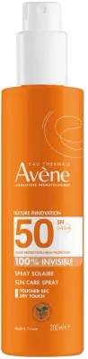 Спрей для тела Avene Eau Thermale Sun Protection SPF50 солнцезащитный водостойкий лёгкий 200 мл