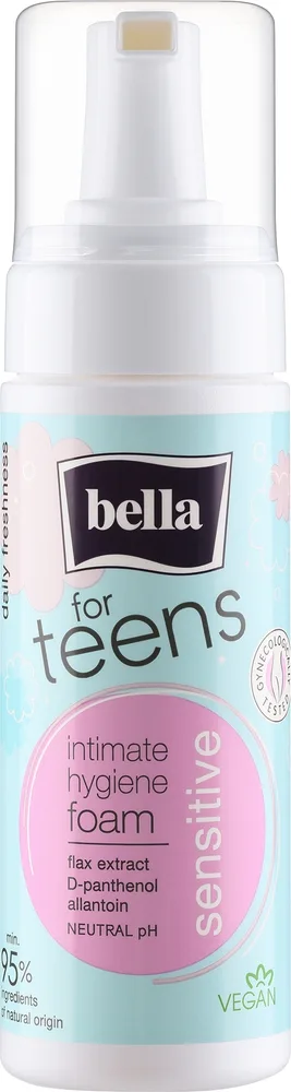 Bella For Teens Sensitive пенка для интимной гигиены для подростков, для чувствительной кожи 150 мл