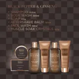 Мужской набор Baylis & Harding Black Pepper & Ginseng гель для душа 300 мл гель для тела и волос 300 мл мыло 150 г бальзам после бритья 130 мл средство для умывания 130 — фото 4
