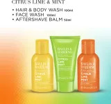 Мужской набор Baylis & Harding Citrus Lime & Mint гель для тела и волос 100 мл бальзам после бритья 50 мл и средство для умывания 100 мл — фото 4