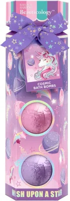 Набор бомбочек для ванны Baylis & Harding Beauticology Cosmic Unicorn Candy и Strawberry Candy 3 шт по 100 г