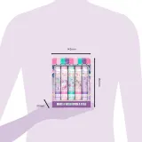 Набор солей для ванны Baylis & Harding Beauticology Cosmic Unicorn Candy Strawberry Candy и Candy Floss 5 шт по 65 г — фото 8