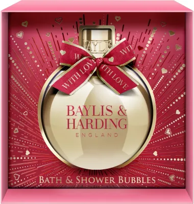 Baylis & Harding Baylis & Harding Midnight Cherry Bath & Shower Bubbles - Baylis and Harding Midnight Cherry пена для ванны и душа в подарочной упаковке 250 мл, ароматная пена с вишнёвым ароматом в подарок