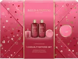 Набор Baylis & Harding Midnight Cherry пена для ванны 300 мл крем-гель для душа 300 мл масло для тела 50 мл и ароматическая свеча 60 г — фото 1