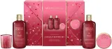 Набор Baylis & Harding Midnight Cherry пена для ванны 300 мл крем-гель для душа 300 мл масло для тела 50 мл и ароматическая свеча 60 г — фото 3