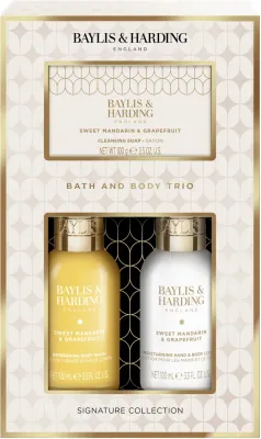 Набор Baylis & Harding Sweet Mandarin & Grapefruit гель для душа 100 мл лосьон для рук и тела 100 мл и мыло 100 г