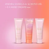 Набор кремов для рук Baylis & Harding Jojoba Vanilla & Almond Oil 3 шт по 50 мл — фото 4