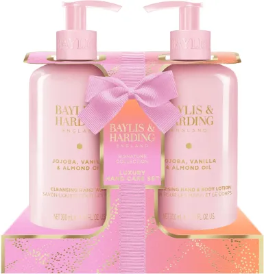 Набор Baylis & Harding Jojoba Vanilla & Almond Oil гель для душа 300 мл и лосьон для рук и тела 300 мл