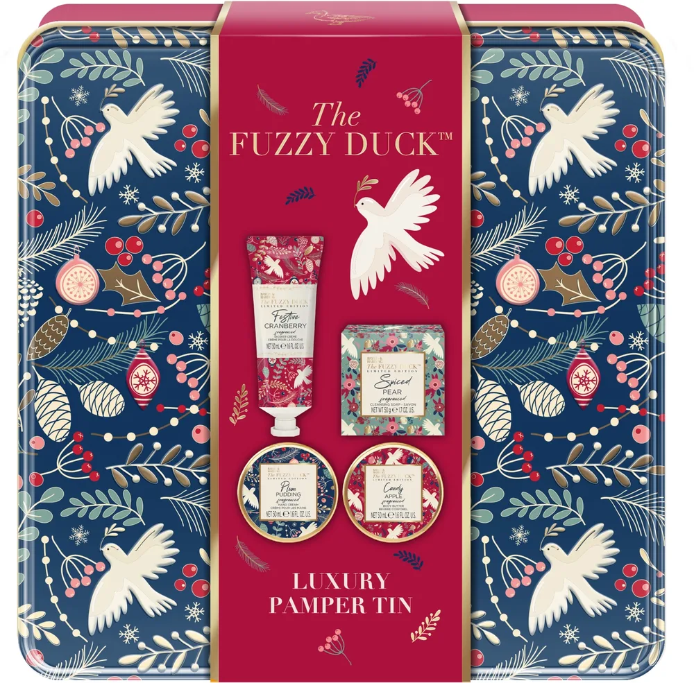Набор Baylis & Harding The Fuzzy Duck Winter Wonderland крем-гель для душа 50 мл масло для тела 50 мл крем для рук 50 мл и мыло 50 г в жестяной коробке