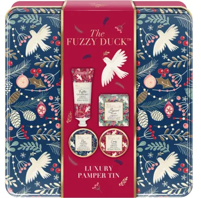 Набор Baylis & Harding The Fuzzy Duck Winter Wonderland крем-гель для душа 50 мл масло для тела 50 мл крем для рук 50 мл и мыло 50 г в жестяной коробке