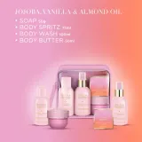 Дорожный набор Baylis & Harding крем-гель для душа 100 мл спрей для тела 75 мл масло для тела 50 мл мыло 50 г и косметичка — фото 4