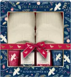 Набор Baylis & Harding The Fuzzy Duck Winter Wonderland мыло 100 г кристаллы для ног 100 г лосьон для ног 50 мл гель для душа 50 мл и тапочки — фото 1