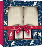 Набор Baylis & Harding The Fuzzy Duck Winter Wonderland мыло 100 г кристаллы для ног 100 г лосьон для ног 50 мл гель для душа 50 мл и тапочки — фото 2