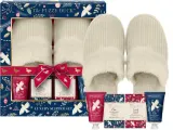 Набор Baylis & Harding The Fuzzy Duck Winter Wonderland мыло 100 г кристаллы для ног 100 г лосьон для ног 50 мл гель для душа 50 мл и тапочки — фото 3