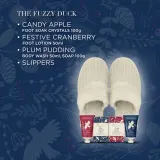 Набор Baylis & Harding The Fuzzy Duck Winter Wonderland мыло 100 г кристаллы для ног 100 г лосьон для ног 50 мл гель для душа 50 мл и тапочки — фото 4