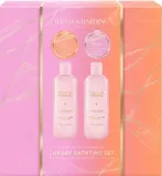 Набор Baylis & Harding Jojoba Vanilla & Almond Oil пена для ванны 250 мл гель для душа 250 мл масло для тела 100 мл и скраб для тела 100 мл — фото 1